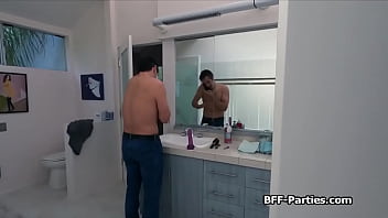 Preview 2 of Satan Or Angel - Fucking three sexy pranking trespassers
