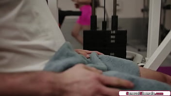 Preview 1 of My Bebes - SensualShemale.com - Busty trans Ariel Demure barebacked at gym