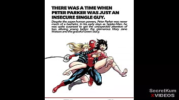 Preview 1 of Camera Blackdcom - Spider-Man - Our Valentine - Marvel superhero Threesome