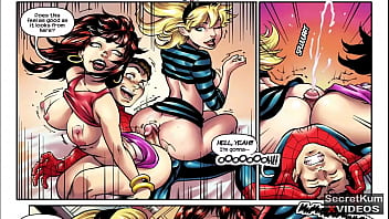 Preview 4 of Camera Blackdcom - Spider-Man - Our Valentine - Marvel superhero Threesome