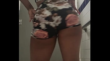 Preview 2 of 15 Sala Ki Lediki Dog - Public bathroom perfect pee stream open your mouth and catch it