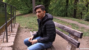 Preview 2 of Old Women Sexfull Movies - His girlfriend cucked him so cute amateur boy tries dick - Czech Hunter