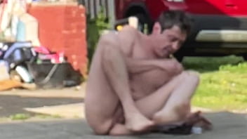 Preview 1 of Wwwnwe Xxxx Vide2017 - VERY RISKY NAKED GAMES OUTSIDE IN MY YARD ALMOST CAUGHT