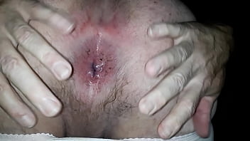 Preview 3 of Bareback Gay Incest - what it looked like after butt plug removal for verification video