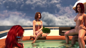 Preview 2 of 976 Porno - WaterWorld - Hot Tub Sex and Kiss E1 #53