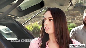 Preview 1 of Super Orgasmus Porno Deutsch - Tgirl4You.com - Tgirl Erica Cherry barebacked in a 3some