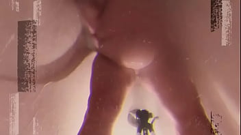 Preview 2 of Mom Daughter And Boyfriend - Lightshow Colorful Shower