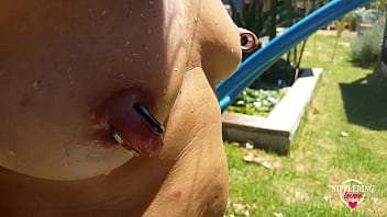 Preview 3 of Annalisa Sega - nippleringlover hot nude outdoors stretched nipple piercings &amp_ pussy piercings asshole close up