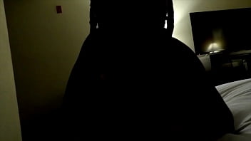Preview 4 of Ameature Asian Anal Fucking - ASMR Princess Hayze sucking Gaktrizzy dick in the dark while his roomate is S