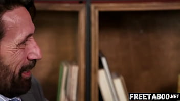 Preview 2 of Dirty Yoga Exercises - Old Man Steve Holmes Impregnates Desperate Lady In His Office - Full Movie On FreeTaboo.Net