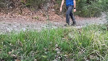Preview 1 of Jackplusjill Show - RISKY OUTDOOR SEX: Passionate Strangers ROUGH FUCK.MAELLE Gets POWERFUCK DOGGYSTYLE in the Nature with GREAT CREAMPIE.HOMEMADE SEXTAPE 100% (FULL VERSION IN RED SECTION)