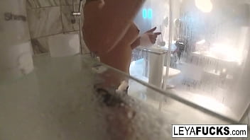 Preview 4 of Japanes O Lol - Leya Falcon takes a camera with her into the shower