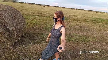 Preview 2 of Kajolar Xnx Vdeo - Juli smith meow undresses in the field
