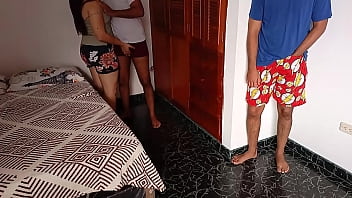 Preview 1 of Lena Lksh Xxx - Descubro a mi esposa infiel follando con el vecino,  al ver que le esta metiendo duro la polla me masturbo mientras los veo,  soy un cornudo