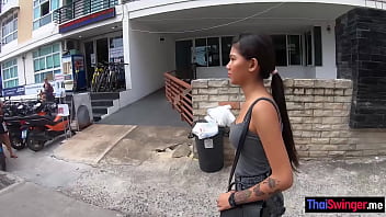 Preview 2 of Shil Pik Six - ThaiSwinger.me - Amateur petite Asian teen takes white friends huge dick in tight pussy