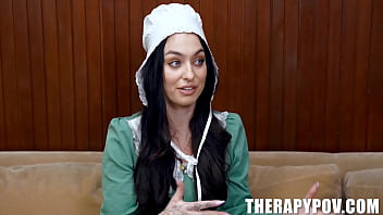 Preview 1 of Sanny Leune Xnxx - Amish Awakening: Therapy Session Turns into Wild Hookup