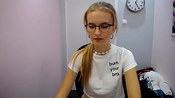 Preview 1 of Xxxsex Heroins - Nicole Sagee webcam show in wet white top (2019-08-16)