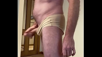 Preview 4 of Mom Smoking Hj - My neighbors new white bra and sexy big panties