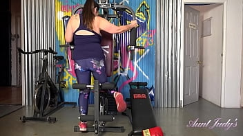 Preview 1 of Animal Dog Zoo - AuntJudys - Busty Mature Icon Josephine James&#039_ Very Hot Workout