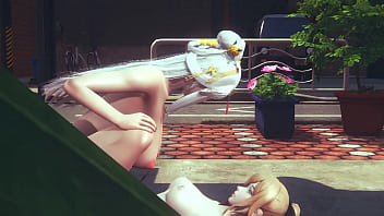 Preview 1 of Old Man Boris - Genshin Impact Hentai - Ningguang is fucked by Jean Futanari - Japanese Asian Manga Anime Game Porn