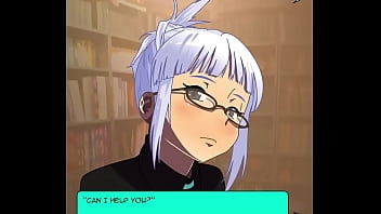 Preview 1 of Mom And Son For Sleeping - Koga Akemi sucks a dick in the library (Koga Akemi Hentai Game)