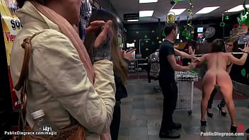 Preview 1 of Pim Xis - Anal gang bang in public porn shop