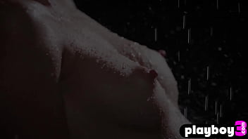 Preview 2 of Menu Fujiura - Playboy3.com - Amazing blonde MILF Kenna James shows her totally wet body during posing in hot dress