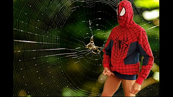 Preview 1 of Ponm Blue Film - Cosplay Spider-man jerking