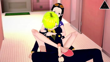 Preview 1 of Repa Video Xxx Video Hd - KOIKATSU NICO ROBIN SANJI,  ONE PIECE,  have sex anime uncensored... Thereal3dstories