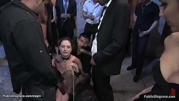 Preview 3 of Uncle Xxxxx - Babe fucked by group in public