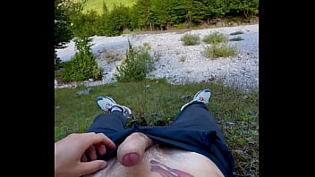 Preview 2 of Telugu Sex Songs - outdoor jerking off.