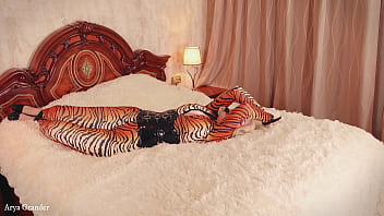 Preview 3 of Xnxx Sexsv - spandex bondage - sexy gagged milf (Arya Grander)
