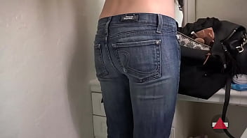 Preview 1 of Norbit Again Sexy Movie - Sexy AF Jeans to Skirt Change