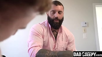 Preview 1 of Whait Grils - Step Daddy Giving His Young Stepson a Gift in His Ass - Ryan Jacobs and Markus Kage - DadCreepy.com