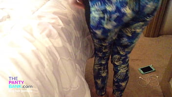 Preview 1 of Masaj Xvideo - Sorority Girl Amateur Stuffs Her Panties Deep In Her Tight Pussy | The Panty Bank - Used Panties