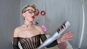 Preview 1 of Ejecting Cum - Extreme fuck in the ass with a baseball bat - Cherry Aleksa
