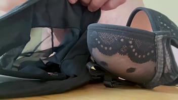Preview 1 of China Six Vidio - Big cum shot on her little padded bra