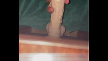 Preview 4 of School Beeg Virgin Sex - Getting filled by my new dildo