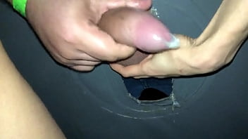 Preview 2 of Katrin Jade New Video - rapaz foi na casa de swing bater punheta pelo glory hole
