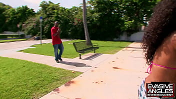 Preview 1 of X Vrdeo - EVASIVE ANGLES That tight teen pussy is so warm that she makes everyone cum too fast! Her slicked up body glistens in the sun as she pleases the biggest cock we could find to satisfy her!