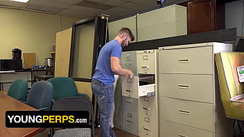 Preview 2 of Syrea Xxx - Young Perps - Straight Dude Destroys Security Officer&#039_s Asshole With His Huge Cock In The Backroom