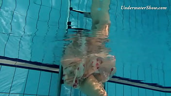 Preview 1 of Yong Porn Hd - Cute smoking hot babe Edwiga underwater