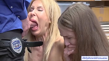 Preview 3 of House Uncle - StripSearchPorn.com - Officer strips then fucks teen and milf