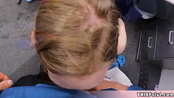 Preview 4 of Teen Irgams - Shoplifter chick gets her ass fucked