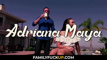 Preview 1 of Sunny Leone Beeg Hindixxx - FamilyFuckUP.com - Playful Young Girl Teases her Slept Stepdad,  Adriana Maya