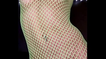 Preview 4 of Mila Gabor - Nadia Diamo Hot Ass Fishnet Bodysuit Twerking Slow Motion
