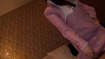 Preview 4 of Deaf Girl Small Dick - [HentaiCosplay] She changes into a long pink lady uniform,  and while making her body hot and sweaty,  she provides her favorite blowjob service!