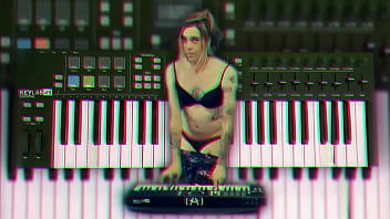 Preview 3 of Amateur Gay Bare - Pretty Piano Girl playing in her Panties