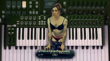Preview 4 of Amateur Gay Bare - Pretty Piano Girl playing in her Panties