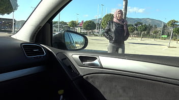 Preview 1 of Harsh Mouth Fuck - Kurdish street prostitute is suprised when american tourist picks her up